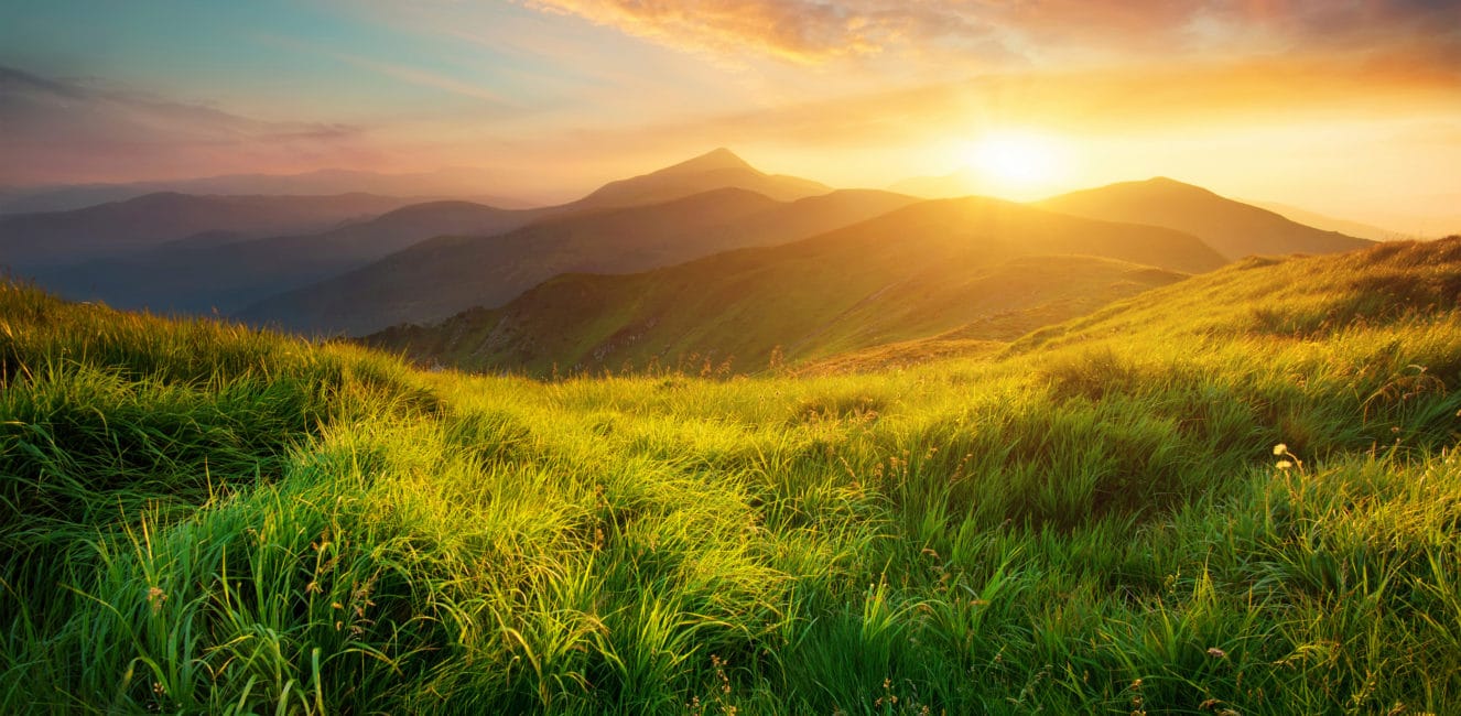 photo of mountain sunrise landscape