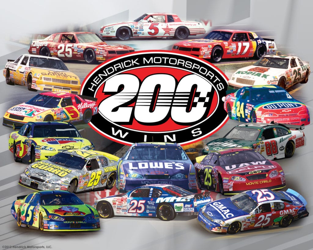 Hendrick 200 wins