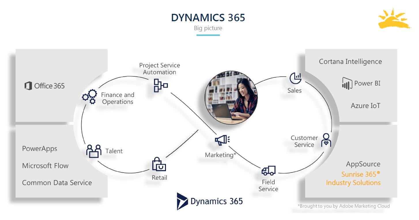 Big-picture view of Dynamics 365