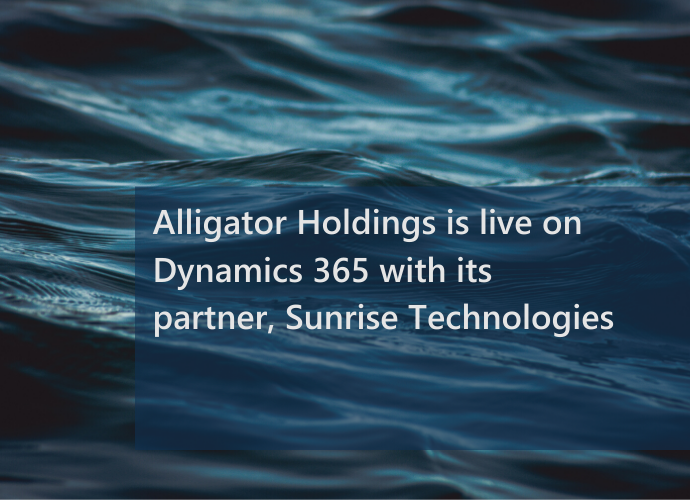 Alligator Holdings is live on Dynamics 365 announcement