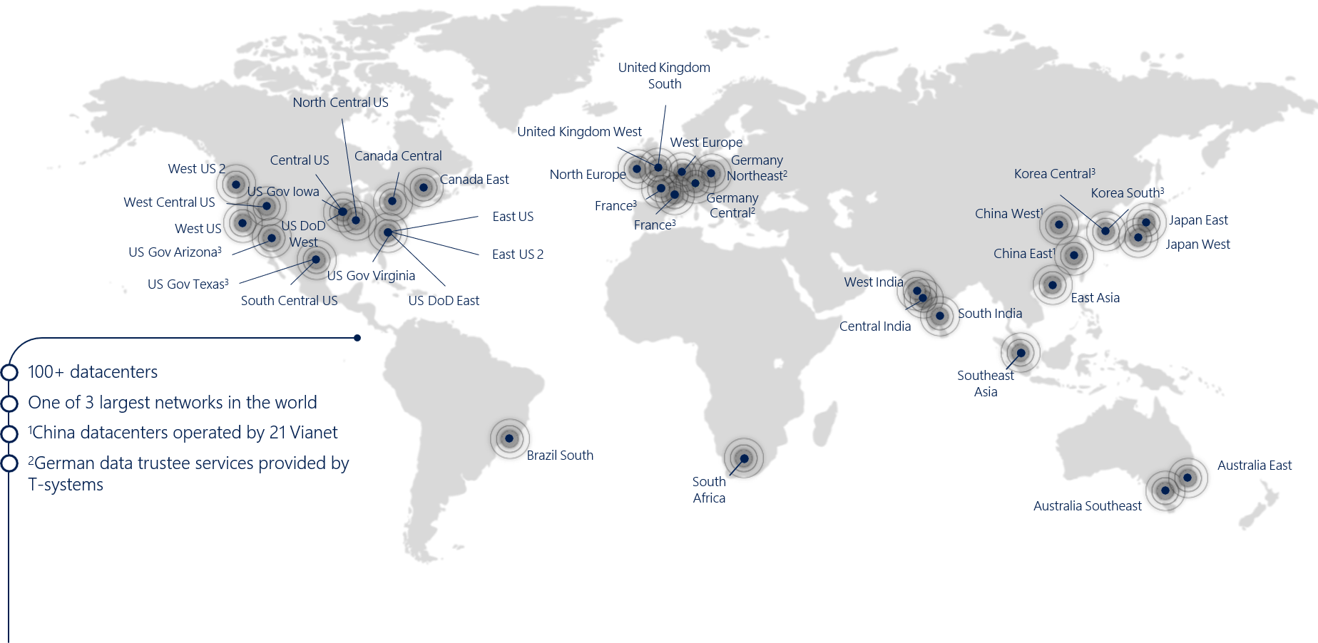 Microsoft Azure Regions Map