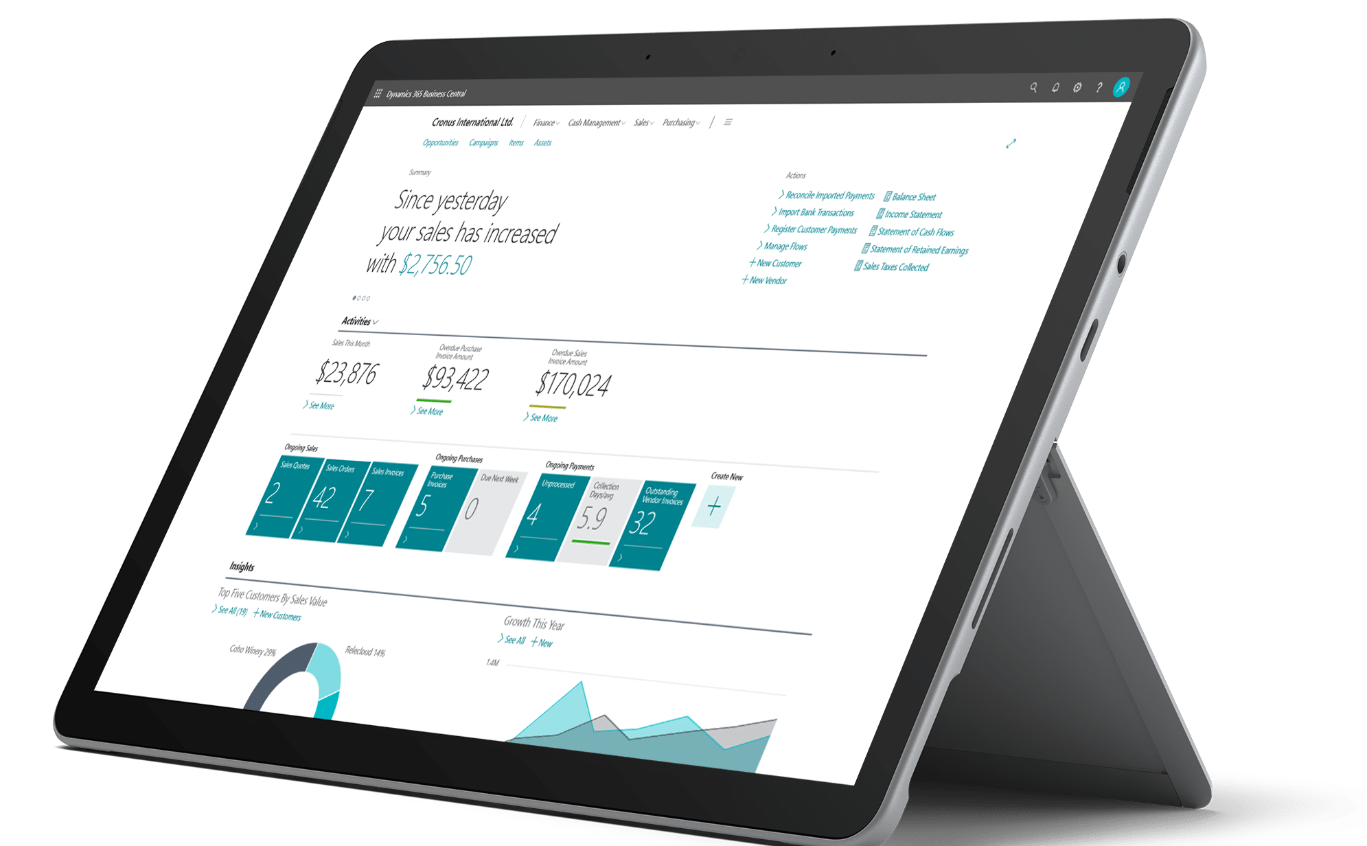 Business Central Surface, Microsoft Dynamics 365